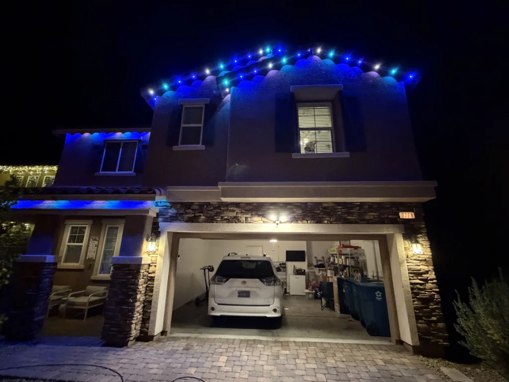 Luxury permanent LED lighting installation in Summerlin Las Vegas